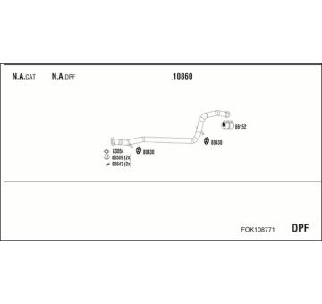 Výfukový systém WALKER FOK108771