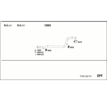 Výfukový systém WALKER FOK108772