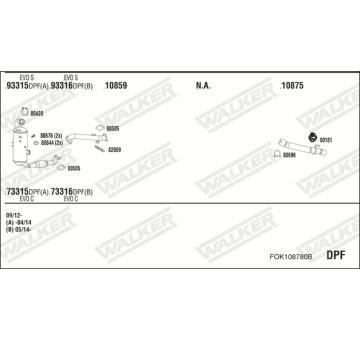 Výfukový systém WALKER FOK108780B