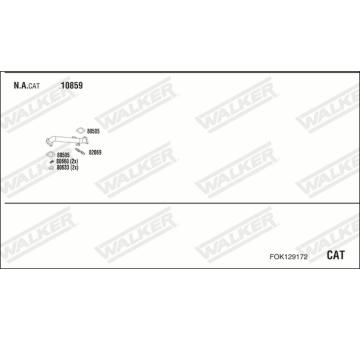 Výfukový systém WALKER FOK129172