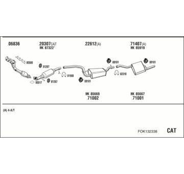 Výfukový systém WALKER FOK132338