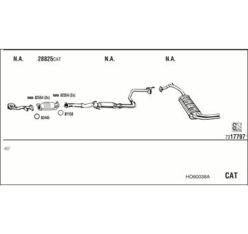 Výfukový systém WALKER HO60038A