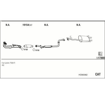 Výfukový systém WALKER HO60062