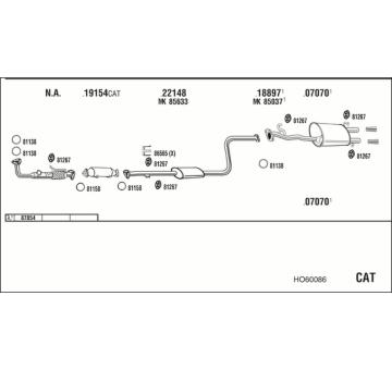 Výfukový systém WALKER HO60086
