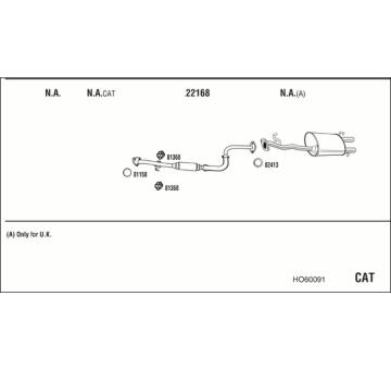 Výfukový systém WALKER HO60091