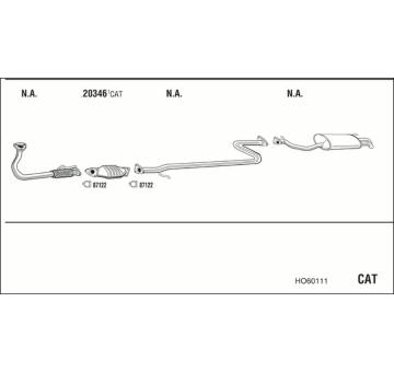 Výfukový systém WALKER HO60111