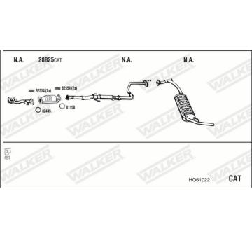 Výfukový systém WALKER HO61022
