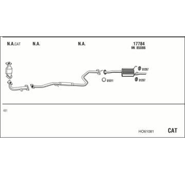 Výfukový systém WALKER HO61081