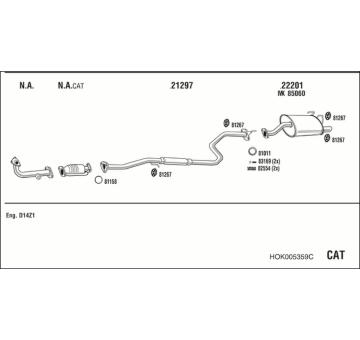 Výfukový systém WALKER HOK005359C