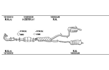 Výfukový systém WALKER HOK017127