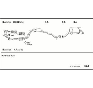 Výfukový systém WALKER HOK032833