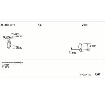 Výfukový systém WALKER HYK030842B