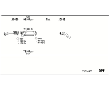 Výfukový systém WALKER IVK034468
