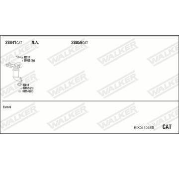 Výfukový systém WALKER KIK011018B