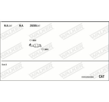 Výfukový systém WALKER KIK026636A