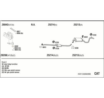 Výfukový systém WALKER KIK133892BB