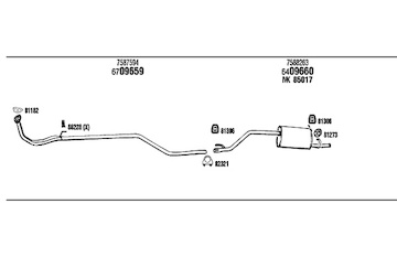 Výfukový systém WALKER LN10006