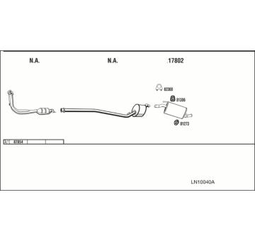Výfukový systém WALKER LN10040A