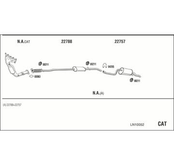 Výfukový systém WALKER LN10052