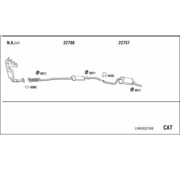 Výfukový systém WALKER LNK002169