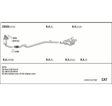 Výfukový systém WALKER LNK010276B