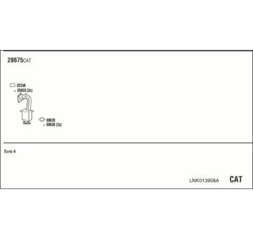 Výfukový systém WALKER LNK013958A