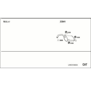 Výfukový systém WALKER LNK016833