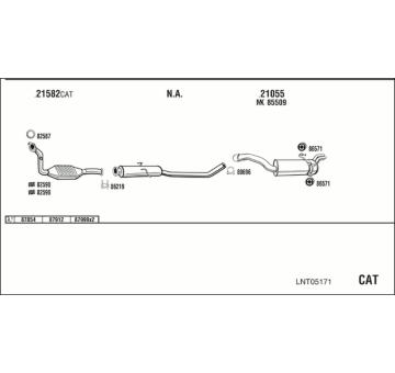 Výfukový systém WALKER LNT05171