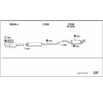 Výfukový systém WALKER LNT14191C