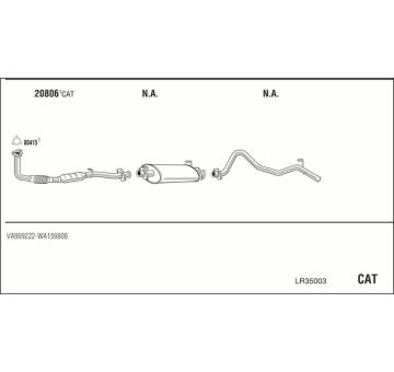 Výfukový systém WALKER LR35003