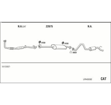 Výfukový systém WALKER LR40032