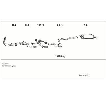 Výfukový systém WALKER MA20122
