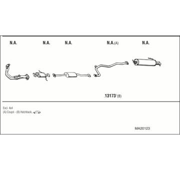 Výfukový systém WALKER MA20123