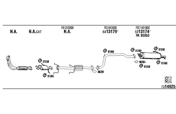 Výfukový systém WALKER MA20139