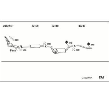Výfukový systém WALKER MA30002A