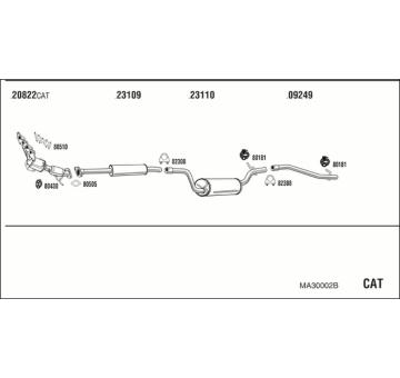 Výfukový systém WALKER MA30002B