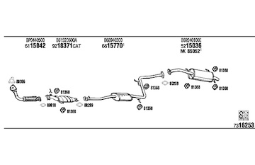 Výfukový systém WALKER MA40064