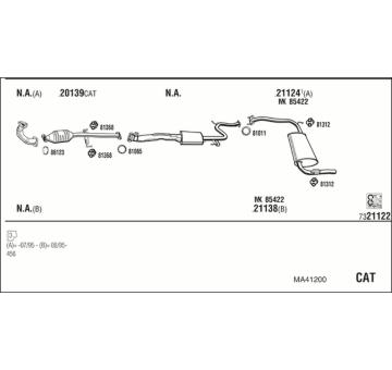Výfukový systém WALKER MA41200