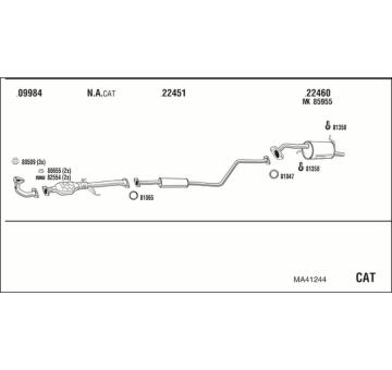 Výfukový systém WALKER MA41244