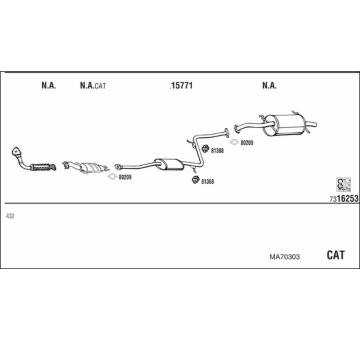 Výfukový systém WALKER MA70303
