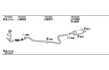 Výfukový systém WALKER MAH17318