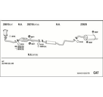 Výfukový systém WALKER MAK016507B