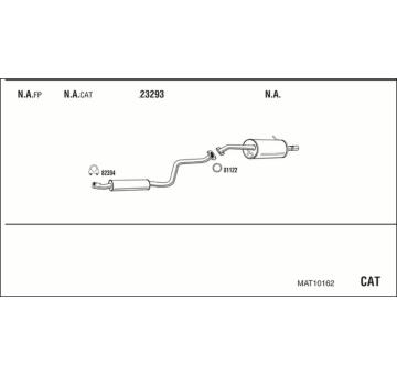 Výfukový systém WALKER MAT10162