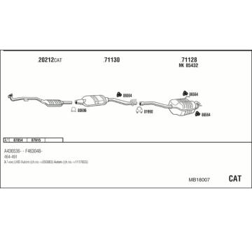 Výfukový systém WALKER MB18007