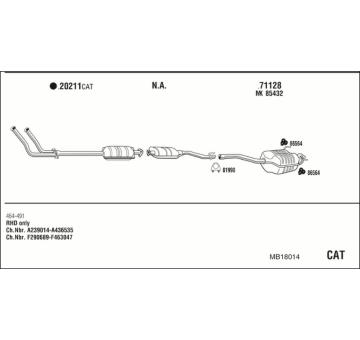 Výfukový systém WALKER MB18014