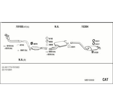 Výfukový systém WALKER MB19009