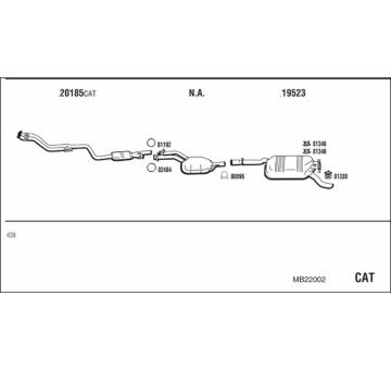 Výfukový systém WALKER MB22002