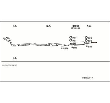 Výfukový systém WALKER MB25004A