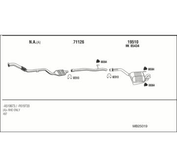 Výfukový systém WALKER MB25019