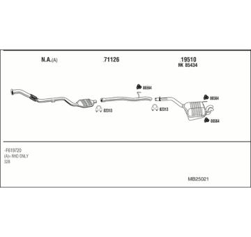 Výfukový systém WALKER MB25021